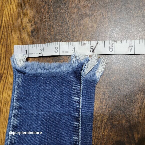 Kancan Jeans Size 28 Kurvy Ultra High Rise Ankle Skinny Raw Hem Medium Wash - Picture 10 of 12